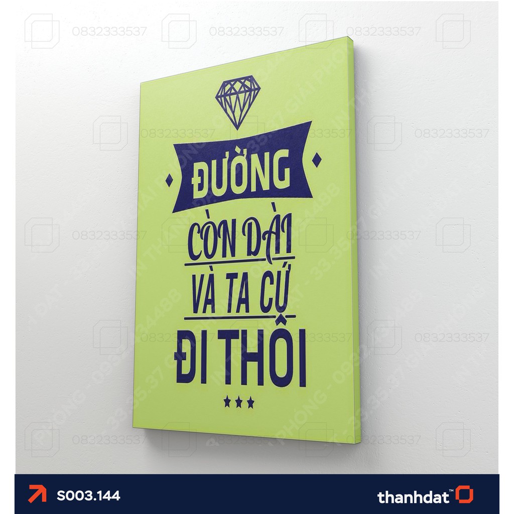 Tranh trang trí treo tường - Tranh tạo động lực làm việc - Tranh canvas siêu nhẹ - Tặng kèm đinh [S001]