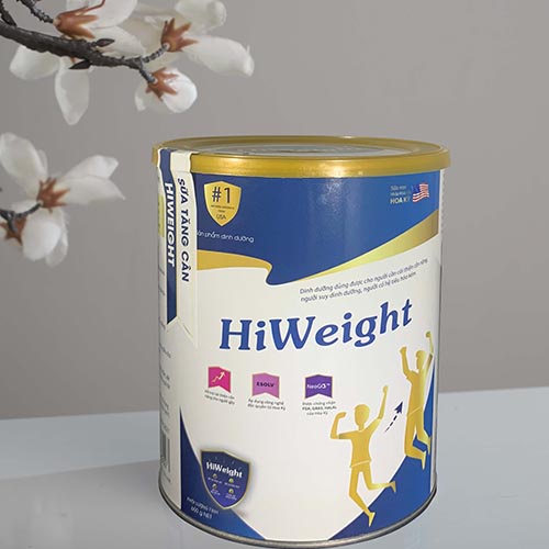 Combo 6 hộp sữa bột HiWeight  tăng 4 đến 7 kg hỗ trợ tăng cân hộp 650g