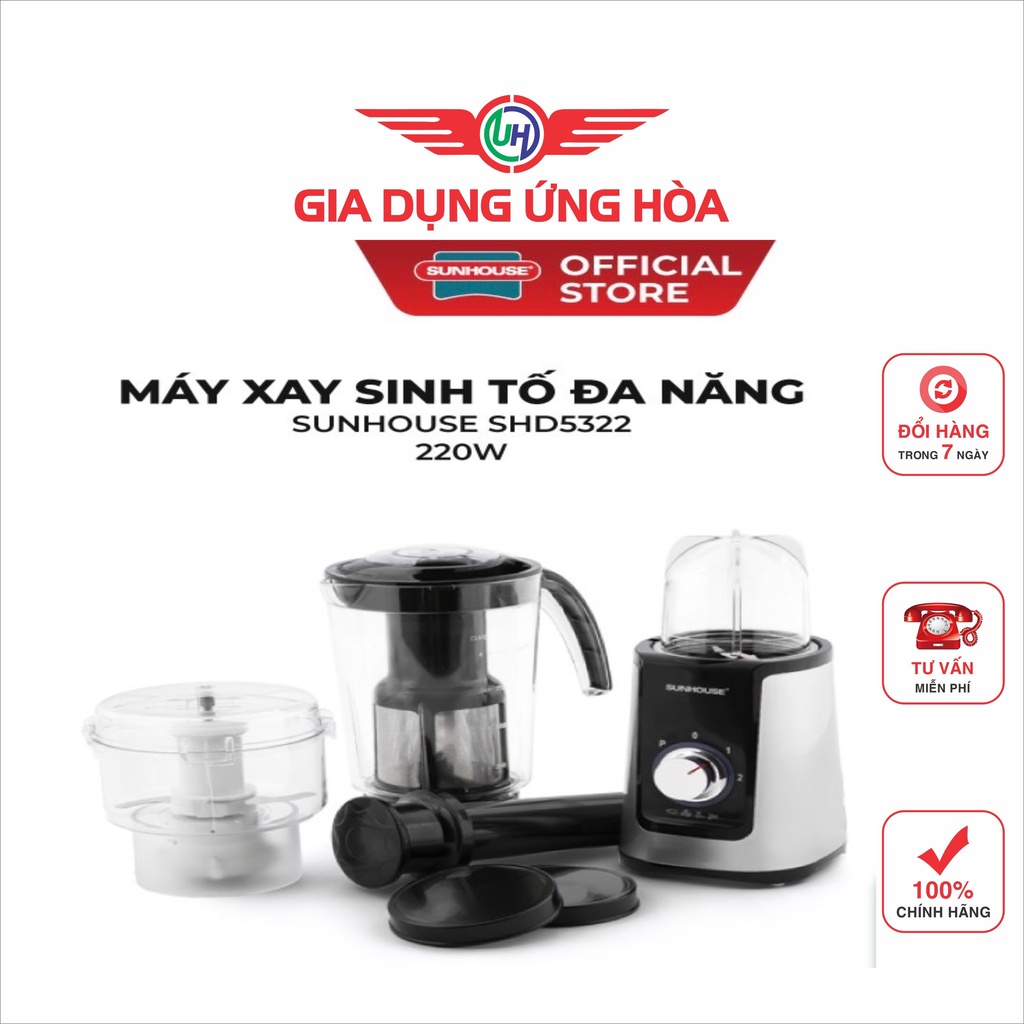 Máy xay sinh tố đa năng Sunhouse SHD5322( BH 12Tháng)