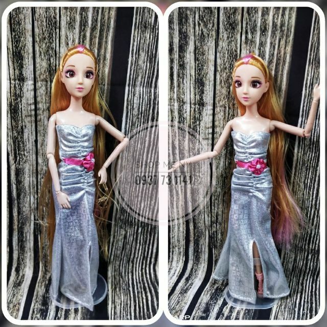 Búp bê khớp mắt ngọc dạ hội.