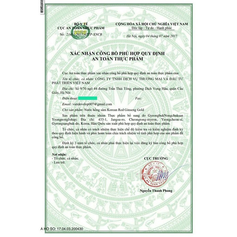 Nước hồng sâm nấm thượng hoàng quai xách 30 gói