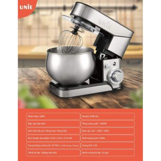 Máy nhồi bột ,đánh trứng Unie EM2