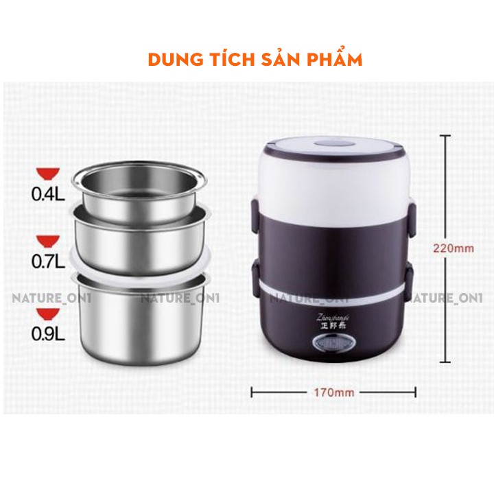 Hộp cơm cắm điện [𝐅𝐑𝐄𝐄 𝐒𝐇𝐈𝐏] Tiện lợi có lõi hâm nóng thức ăn nhanh cho dân văn phòng, dân phượt