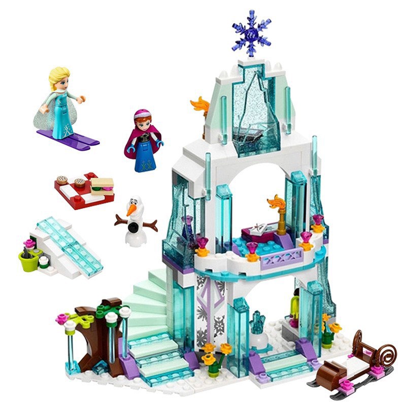 Lắp ghép xếp hình lego MG122 lâu đài công chúa Princess Elsa 314 chi tiết món quà tuyệt vời dành cho gái yêu