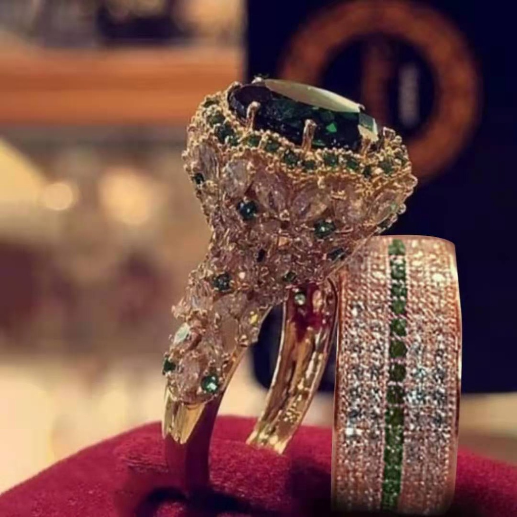 Nhẫn Đính Đá Zircon Phong Cách Mới