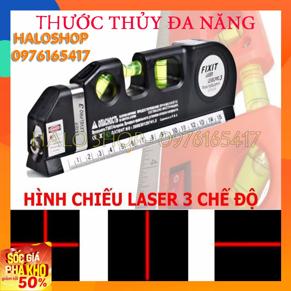 Thước thủy Nivo laser đa năng, Cân mực laser, thước kéo