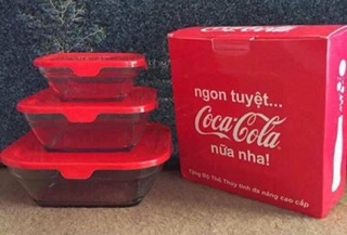 Bộ 3 thố thủy tinh cao cấp HKM CoCa