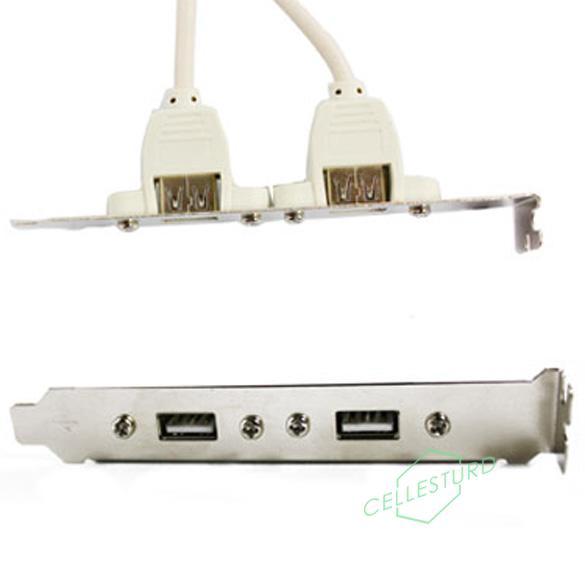 CS 2 Port Rear Panel Bracket Motherboard Cable USB 2.0 Connector Cable Adapter | BigBuy360 - bigbuy360.vn