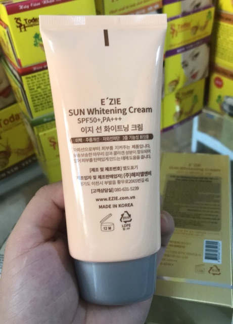 [ chính hãng ] kem chống nắng E’ZIE Sun Whitening Cream (SPF50+ PA+++) 70ml