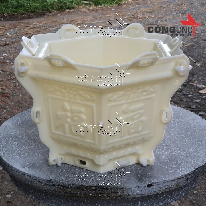 Khuôn ABS Lục Giác 25 Cây Trúc_Hoa Sen - LG25H