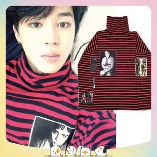 Áo thun Jimin Suga G-Dragon cổ cao