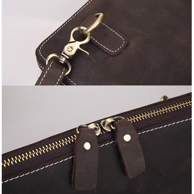 CLUTCH CẦM TAY KIÊM TÚI ĐEO CHÉO NAM DA BÒ SÁP CAO CẤP - 1022836