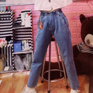 Quần bò chun cạp cao 150k