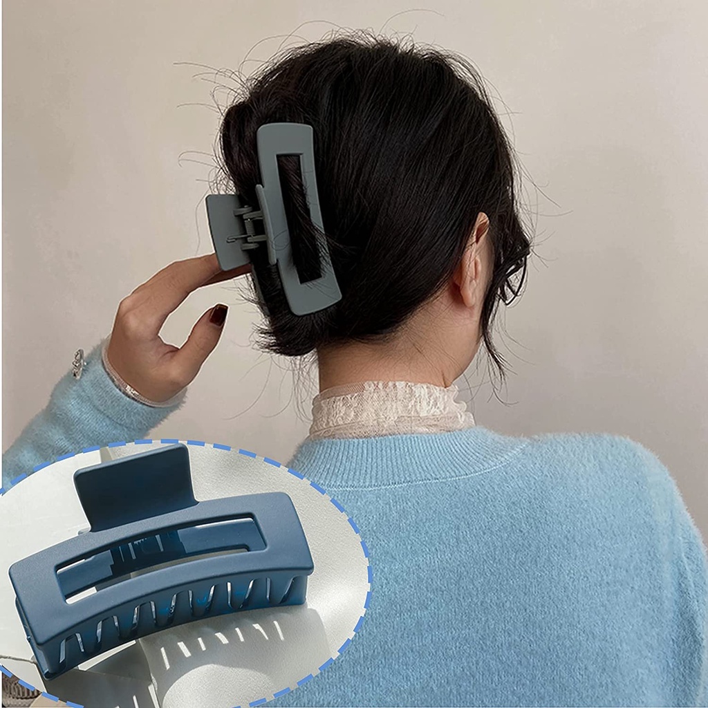 Kẹp tóc càng cua màu trơn thời trang cho nữ