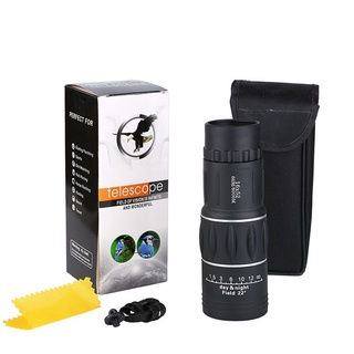 Bộ sản phẩm ống nhòm 1 mắt Bushnell 16x52- 66M/8000M và giá kẹp ống nhòm với điện thoại