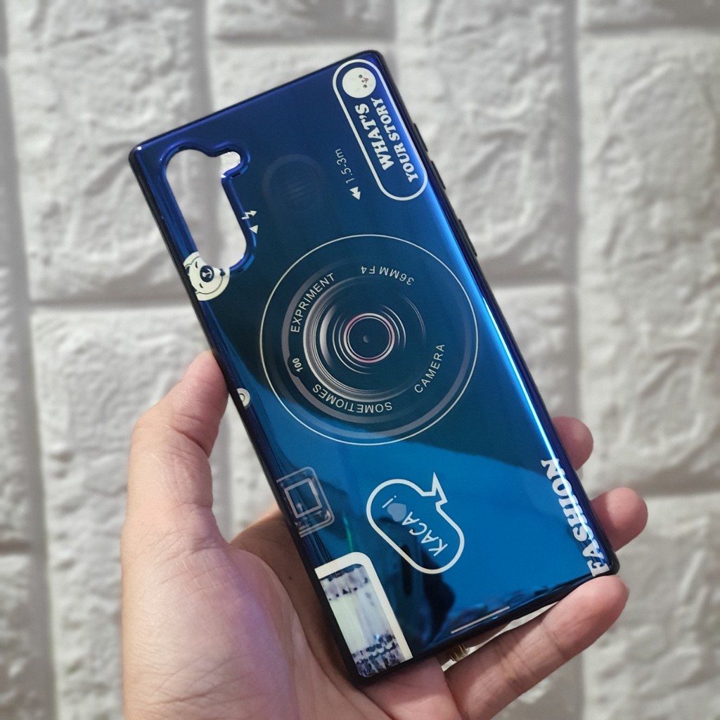 Ốp lưng Samsung Galaxy Note 10 hình máy ảnh kèm giá đỡ và dây đeo