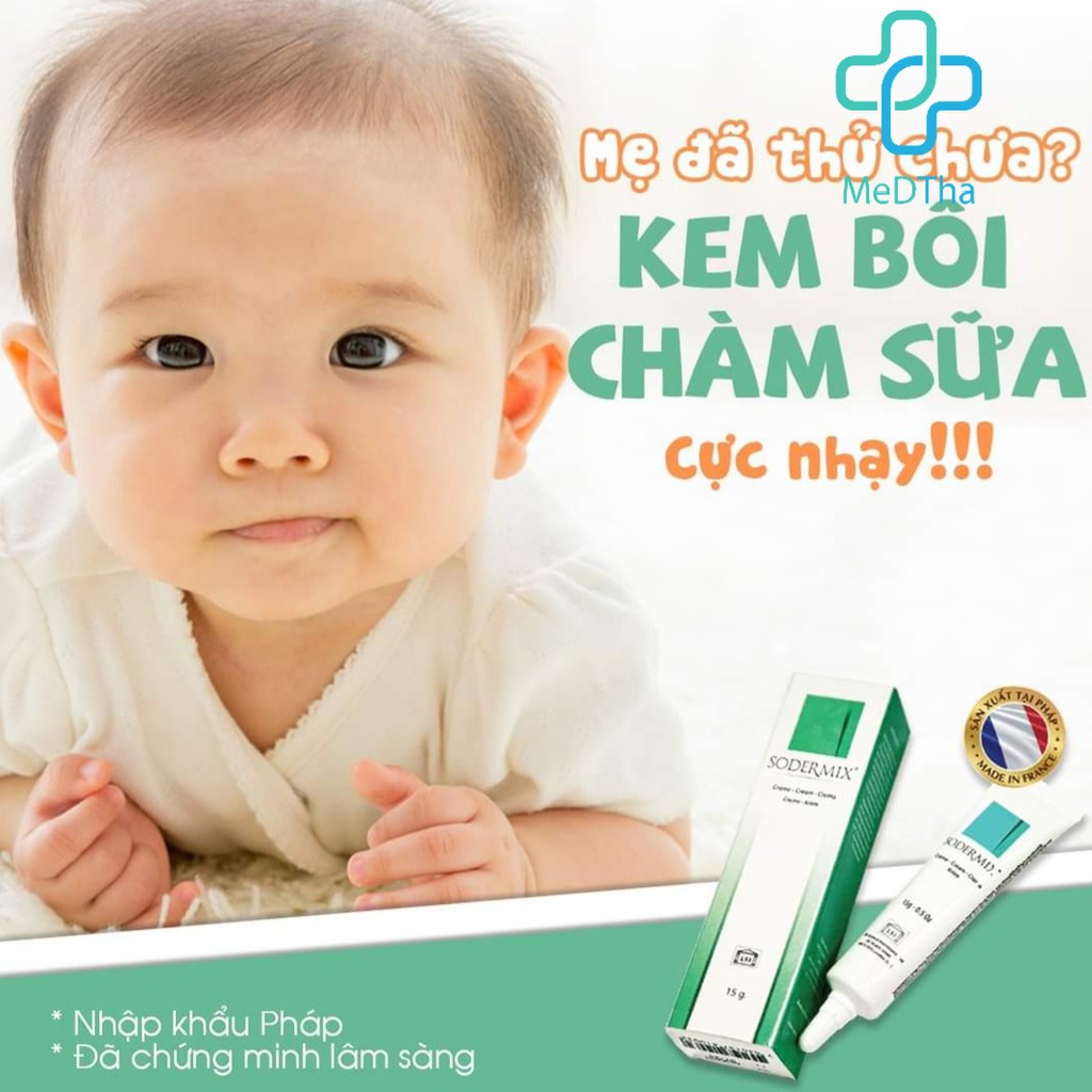 Sodermix mờ sẹo - Dùng cho sẹo lồi, sẹo phì đại, làm đẹp da, sáng da, ngăn bệnh da cơ địa (Tuýp 15g) [Chính hãng]