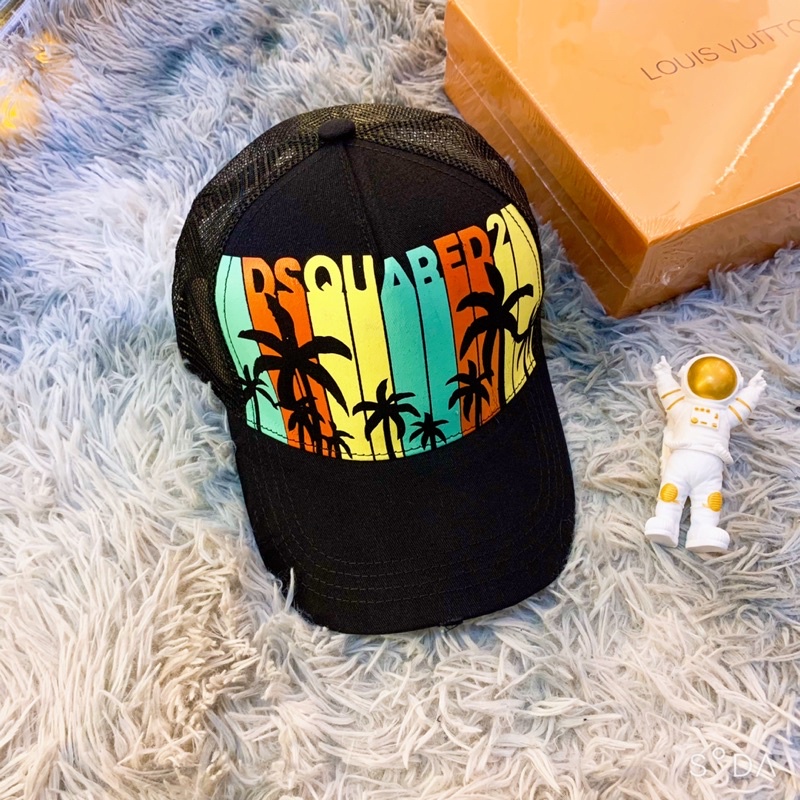 Mũ lưỡi trai cây dừa DSQ2  Mũ lưới họa tiết cây dừa HOT 2022 ❌