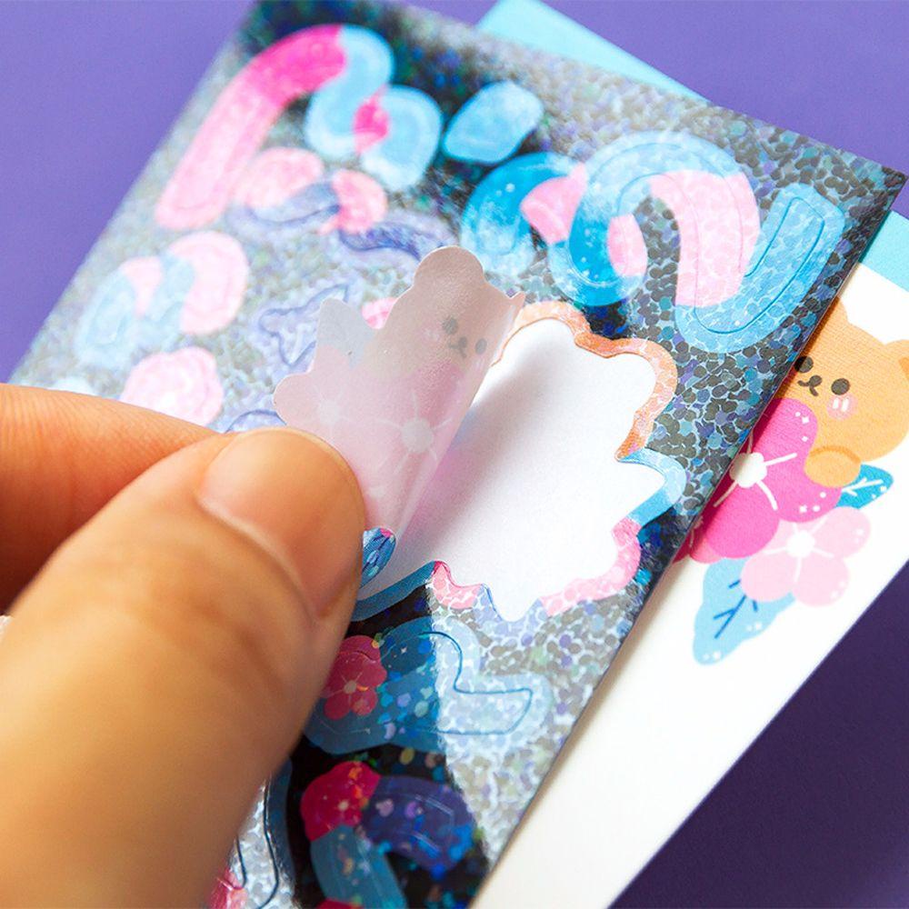 Set 2 Tấm Sticker Dán Trang Trí Sổ Tay DIY Hình Hoạt Hình Dễ Thương