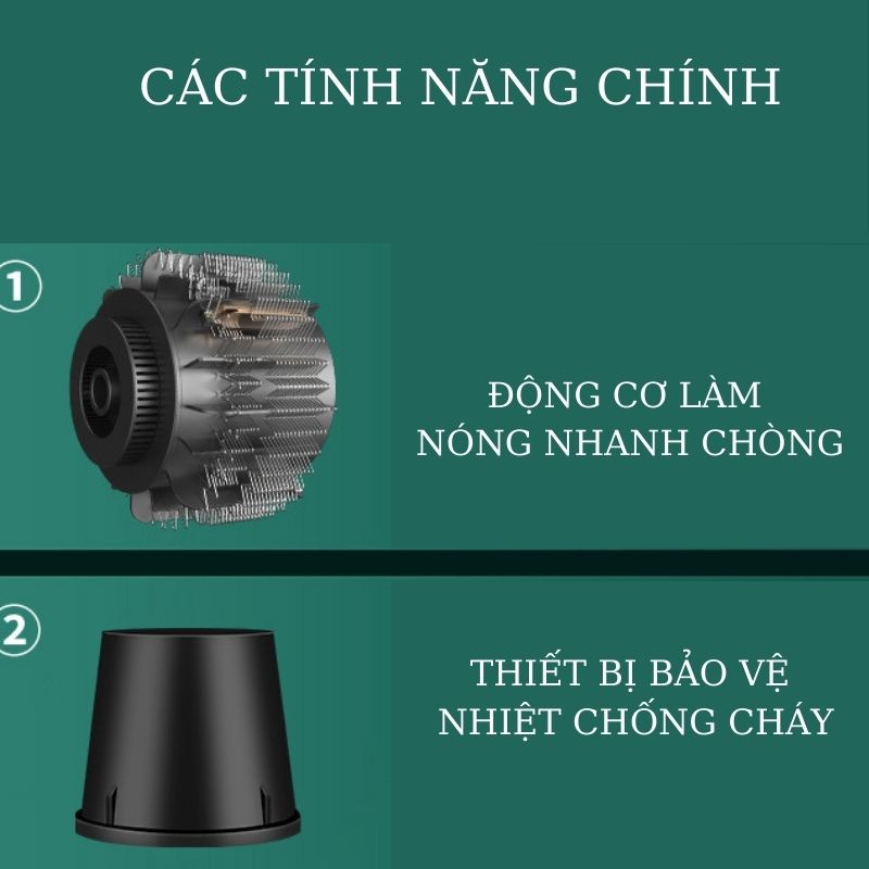 Máy sấy tóc mini công suất lớn 2200w FEIGENAN chính hãng giá rẻ