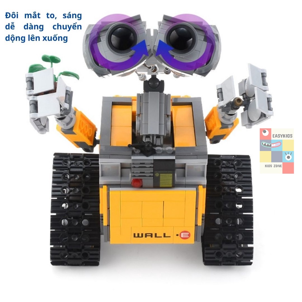 Wall E, Bộ đồ chơi xếp hình Robot, người máy Wall E