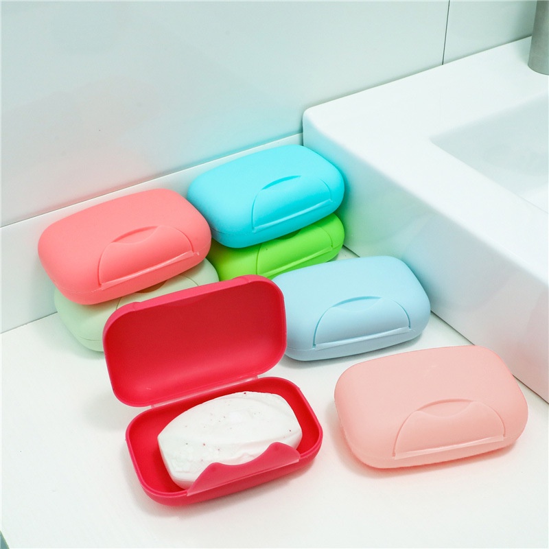 Hộp Đựng Xà Phòng Bằng Nhựa Chống Nước Chống Rò Rỉ Kèm Nắp Đậy Mini