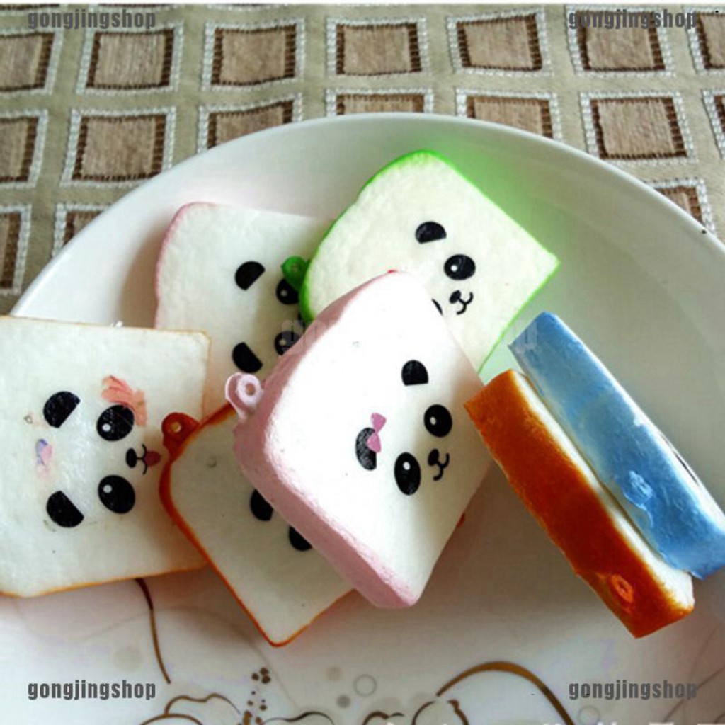 Đồ Chơi Squishy Hình Gấu Trúc / Bánh Donut / Bánh Donut / Macaroon