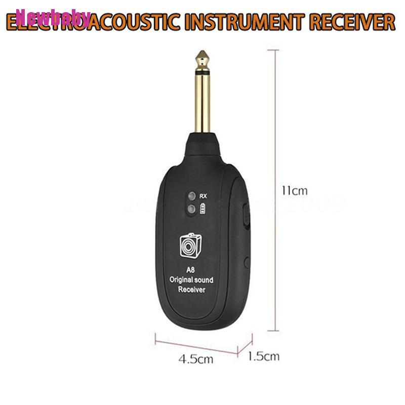 Thiết Bị Thu Phát Tín Hiệu Đàn Guitar Điện Không Dây UHF Cổng Sạc USB
