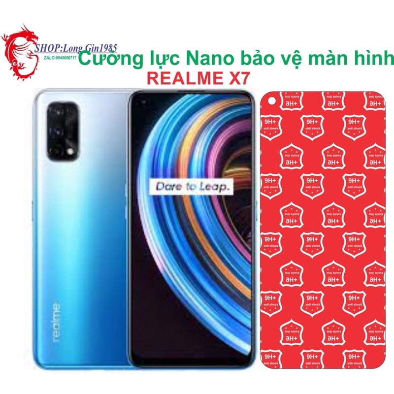 Realme X7 Cường lực Nano chống va đập chống trầy xước tốt