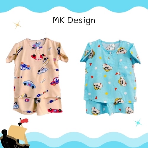 COMBO Bộ quần áo tole bé trai cộc tay , vải tole lanh 2 da loại 1 mềm, mịn, thoáng mát, ít co rút