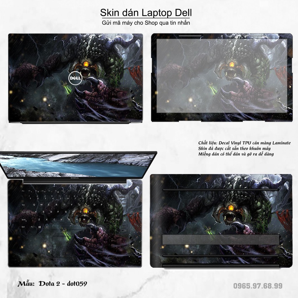 Skin dán Laptop Dell in hình Dota 2 nhiều mẫu 10 (inbox mã máy cho Shop)