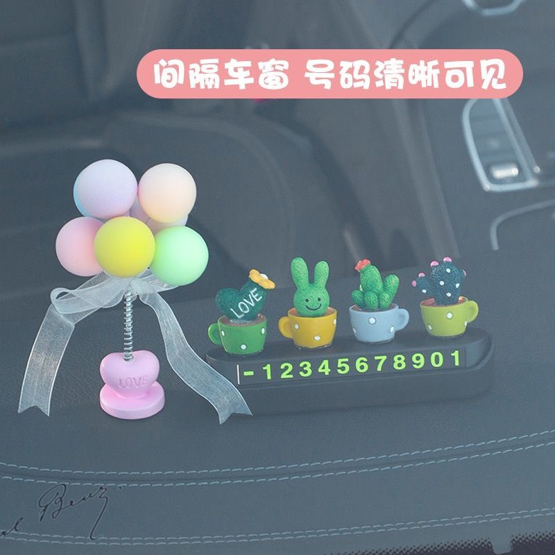 Thẻ Đánh Dấu Cột Mốc Hình Hoạt Hình Dễ Thương Cho Xe Hơi