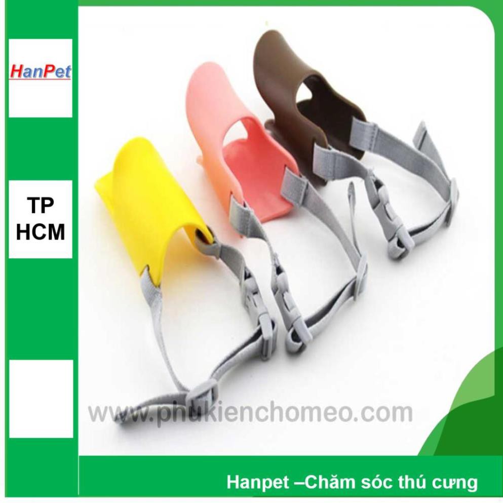 Hanpet.GV- 1295- Rọ mõm cho chó ngộ nghĩnh hình mỏ vịt cao su (3 size tùy thuộc chu vi mõm