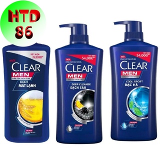 Dầu gội Clear Men cho Nam chai 630g
