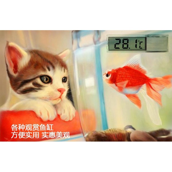 Nhiệt kế điện tử đo nhiệt độ bể cá có màn hình LCD