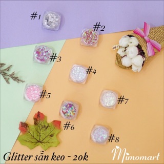Glitter trang điểm lấp lánh mùa lễ hội_sẵn keo