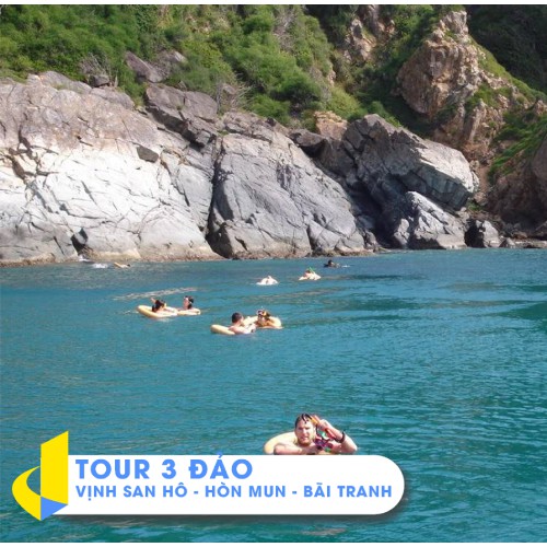 NHA TRANG [E-Voucher] - TOUR 3 ĐẢO VỊNH SAN HÔ - HÒN MUN - BÃI TRANH 1 ngày (gói cơ bản)