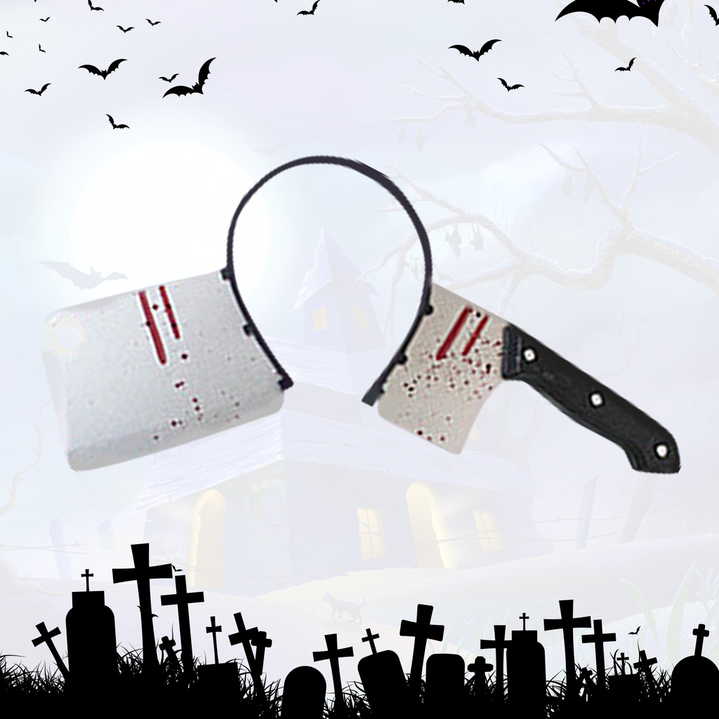 Cài tóc nhựa xanh thiết kế độc đáo hóa trang Halloween