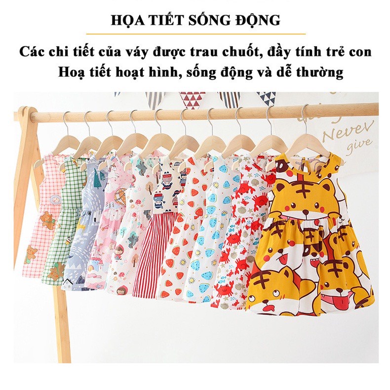 Váy/Đầm cho bé chất siêu mát size từ 3kg đến 20kg, vải lanh giá siêu rẻ hot 2022