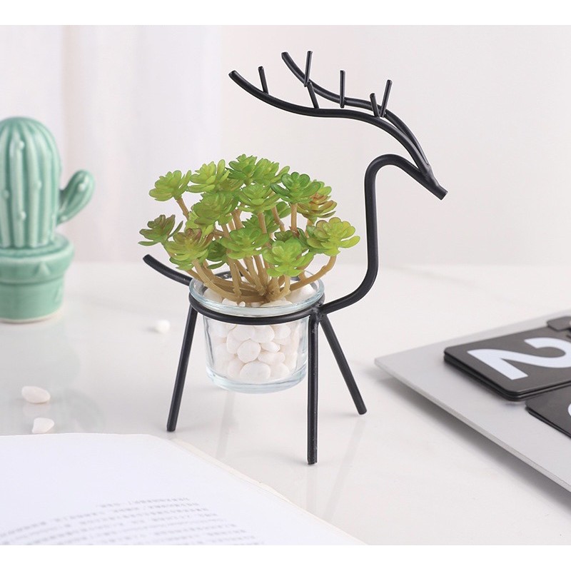 Giá để cây xanh nhỏ xinh hình hươu hàng oder