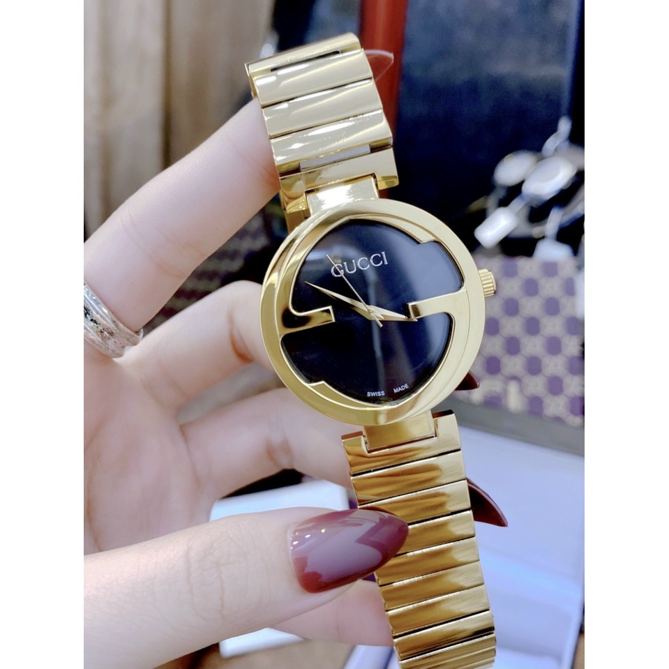 - Đồng hồ nữ cao cấp Guci YA133515-Auth-Luxury diamond watch