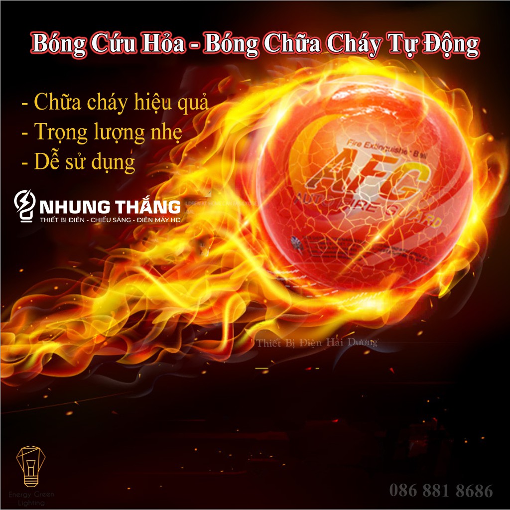 Bóng Cứu Hỏa - Bóng Chữa Cháy Tự Động 1.3KG - Bóng Ném Cứu Hỏa - Dập Lửa Ngay Lập Tức - Bảo Hành 12 Tháng