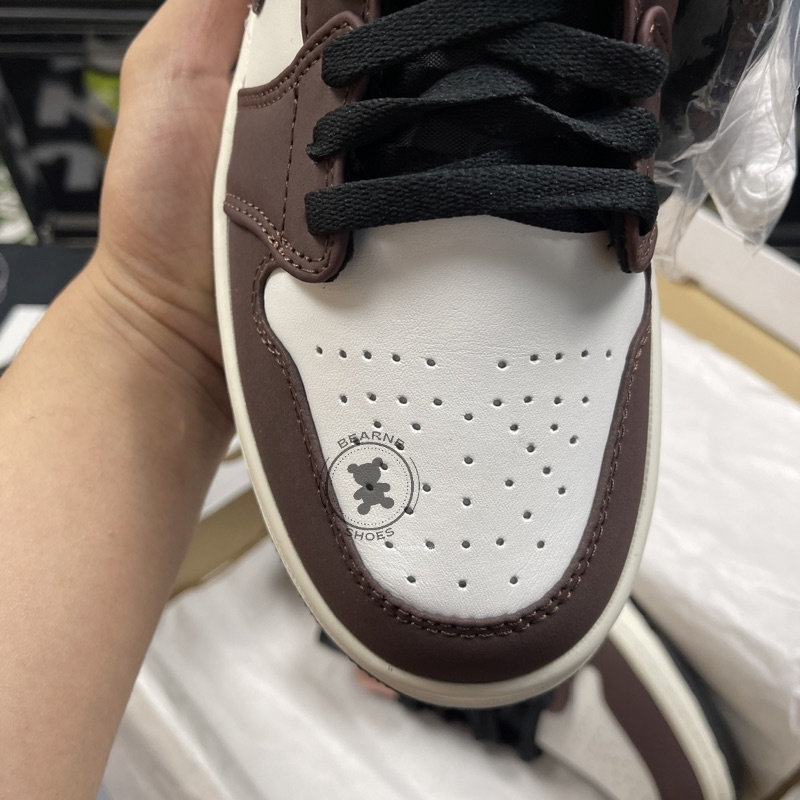 Giày Jordan 1 Low Mocha , Giày thể thao nam nữ jordan 1 cổ thấp nâu | Bearne Shoe