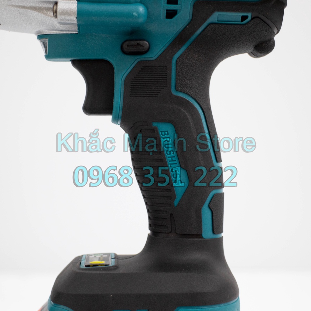 Máy Siết Bulong K-Max 199V dùng pin Makita chân phổ thông 4cm Lực Siết 980N.m Chuyên Mở ốc nồi xe máy, bảo hành 12 tháng