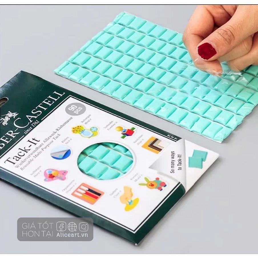 Pocket pan chiết màu nước + hộp nhựa rỗng lưu trữ sticker, khuyên tai, đựng nhẫn + Keo đất sét Faber Castell