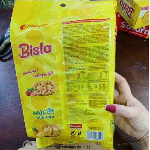 Bánh Quy Mứt Hỗn Hợp Bista Tràng An Túi 192G (22 Gói)