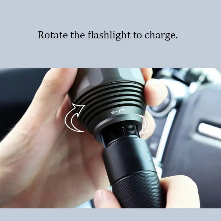 Đèn pin NexTool XIAOMI YOUPIN 2000lm 380m 5 chế độ led chống nước Ipx7 sạc cổng type-C cho cắm trại