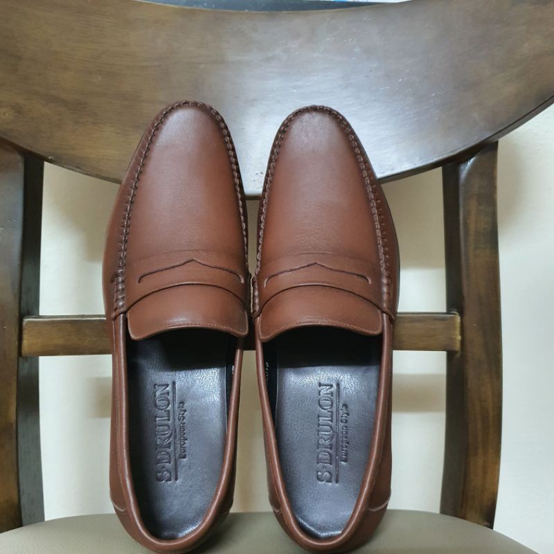 Giày Lười Nam Da Bò Mã GLC65 ( Thanh Lý Lẻ Size )