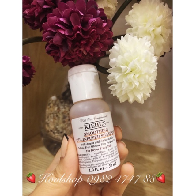 Dầu gội Kiehl’s Smoothing Oil-Infused Shampoo 30ml