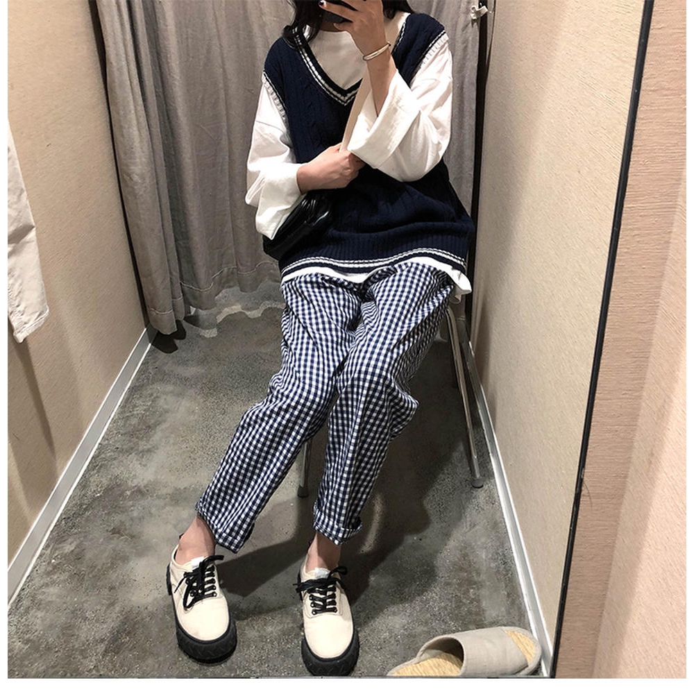 Áo Len Không Tay Cổ Chữ V Phong Cách Hàn Quốc 27882 | BigBuy360 - bigbuy360.vn